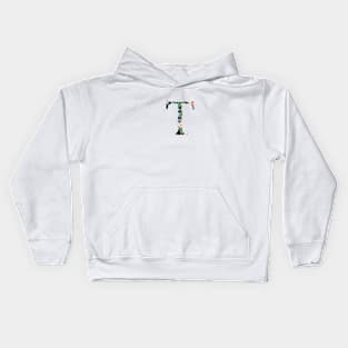 Tau Floral Greek Letter Kids Hoodie